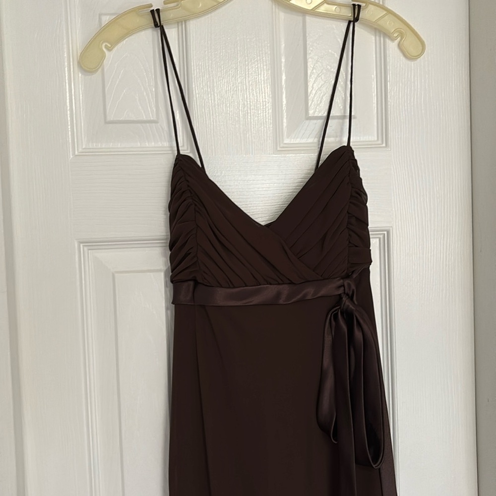 Chocolate Brown maid of honor dress